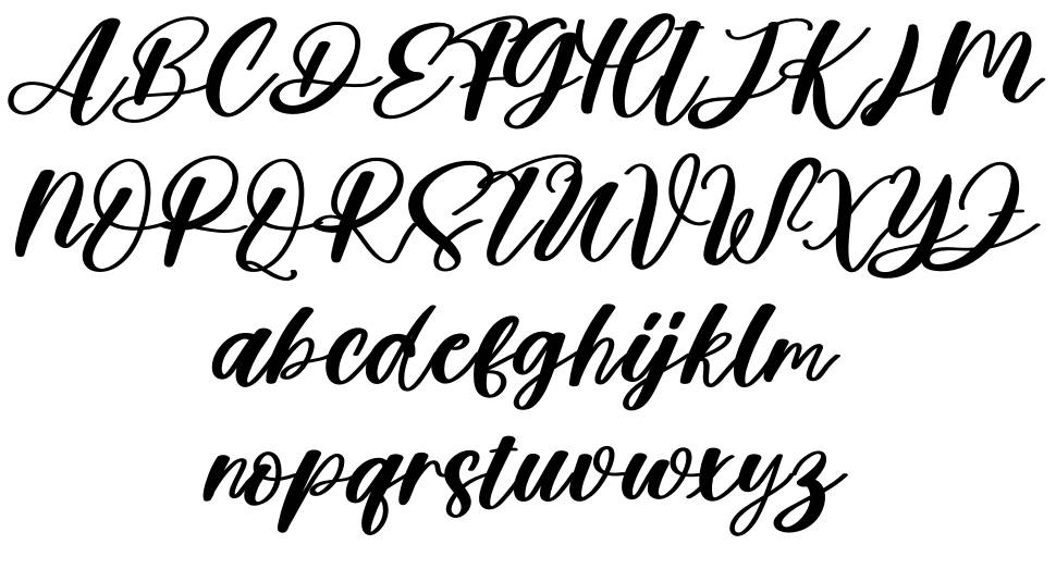 April Signature font Örnekler