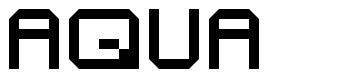 Aqua шрифт