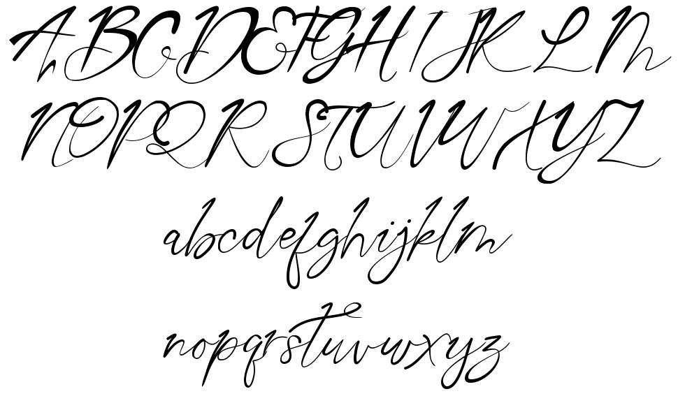 Aqua Script font specimens