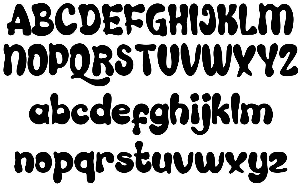 Aquaboy font specimens