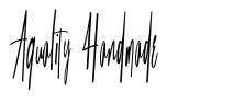 Aquality Handmade font