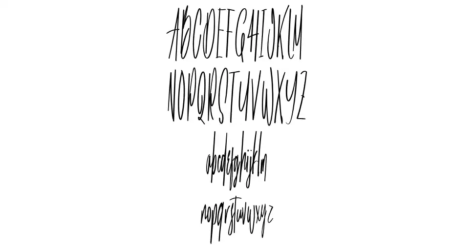 Aquality Handmade font Örnekler