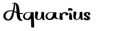 Aquarius font