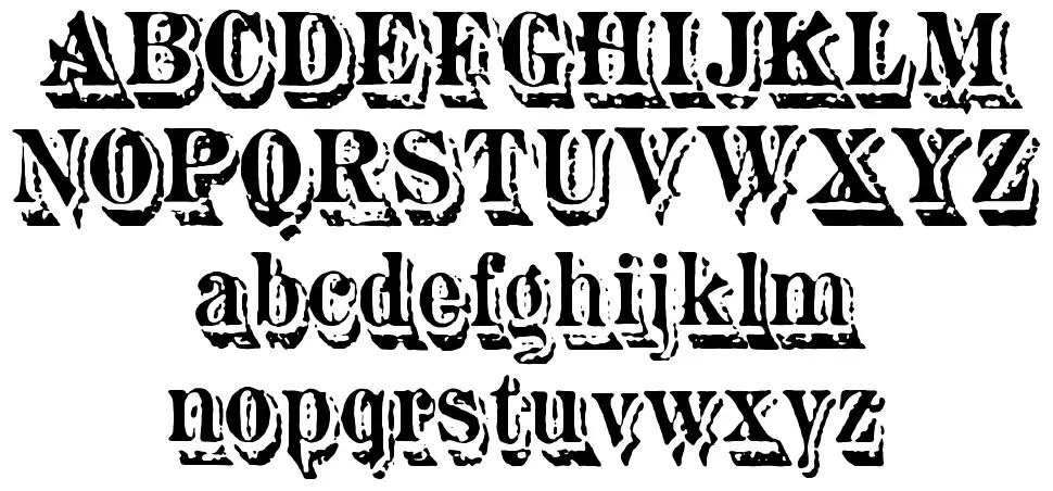 Aquatintfont specimens