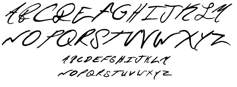 Aquila Cs font specimens