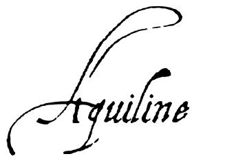 Aquiline carattere