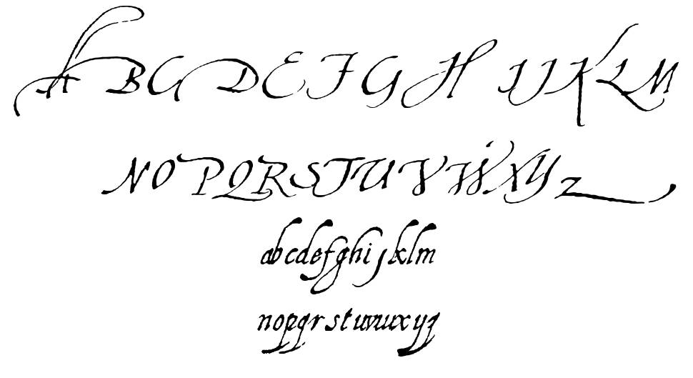 Aquiline font Örnekler