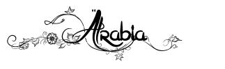 Arabia font