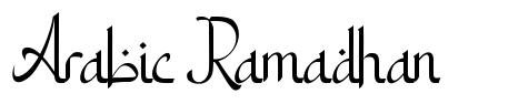 Arabic Ramadhan písmo