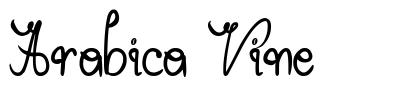 Arabica Vine font