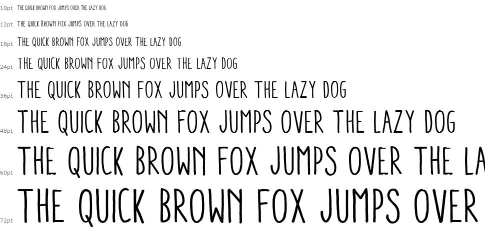 Aracne Condensed font Waterfall