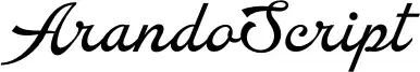 Arando Script carattere