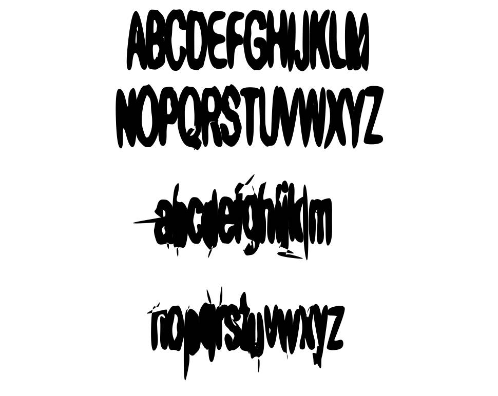 aRape Softular font specimens