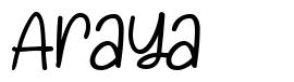 Araya 字形