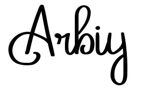 Arbiy schriftart