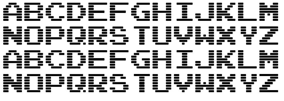 Arcade font Örnekler