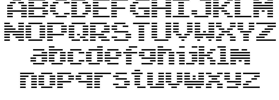 Arcade Classic 字形 标本