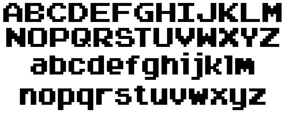 Arcadepix 字形 标本