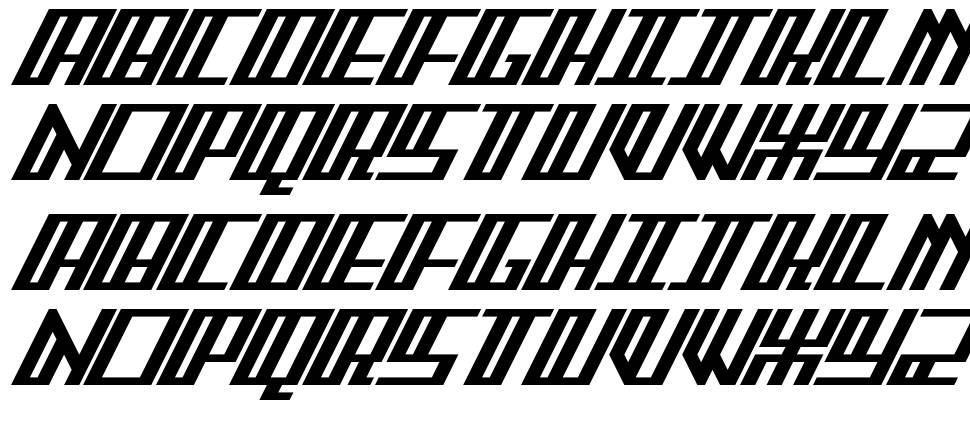 Arcader FS font specimens