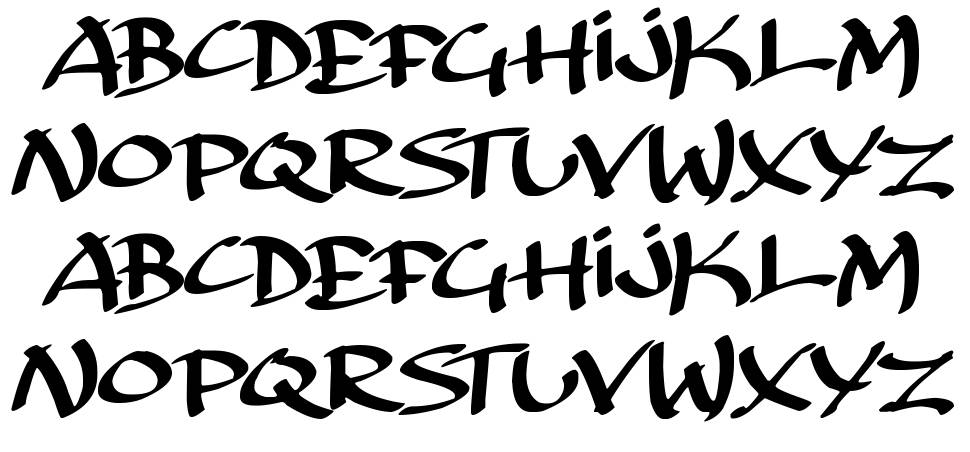 Archaic Asian Inks шрифт Спецификация