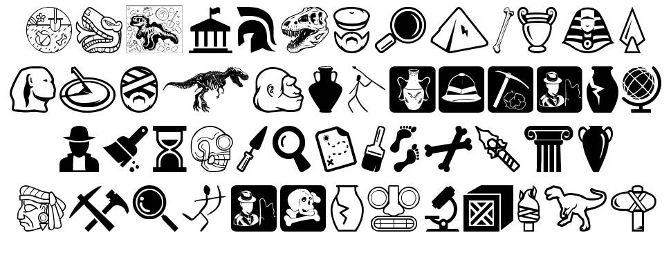 Archeology font Örnekler