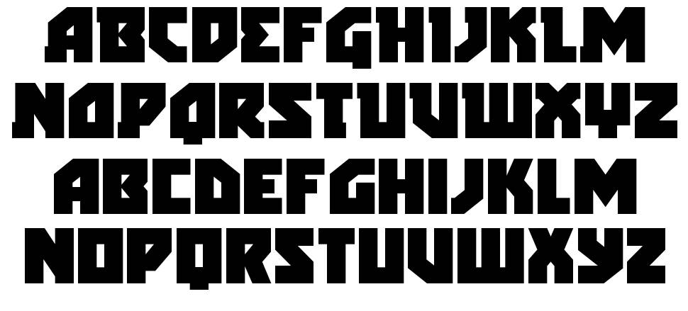 Arctic Guardian font specimens