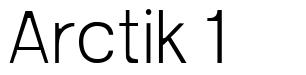 Arctik 1 шрифт
