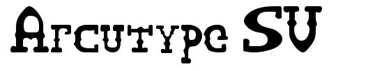 Arcutype SV 字形