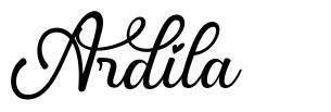 Ardila шрифт