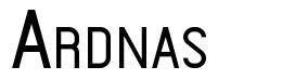 Ardnas font