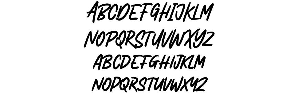Arghfunks font specimens