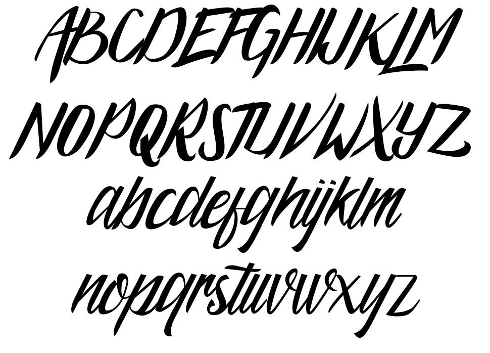 Argopuro Script font Örnekler