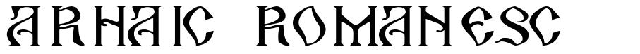 Arhaic Romanesc шрифт