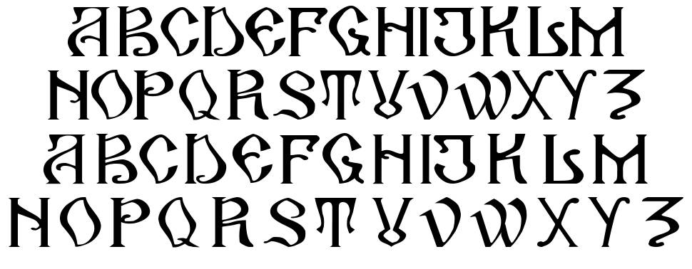 Arhaic Romanesc font specimens