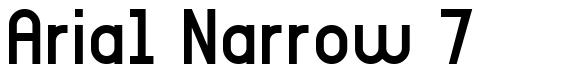 Arial Narrow 7 шрифт