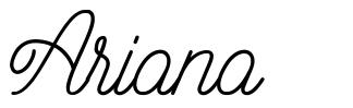 Ariana шрифт