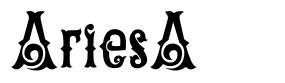 AriesA font