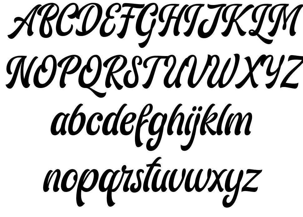 Ariestha Script font