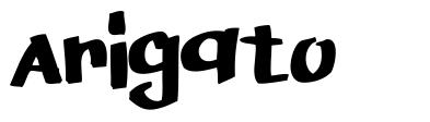 Arigato 字形