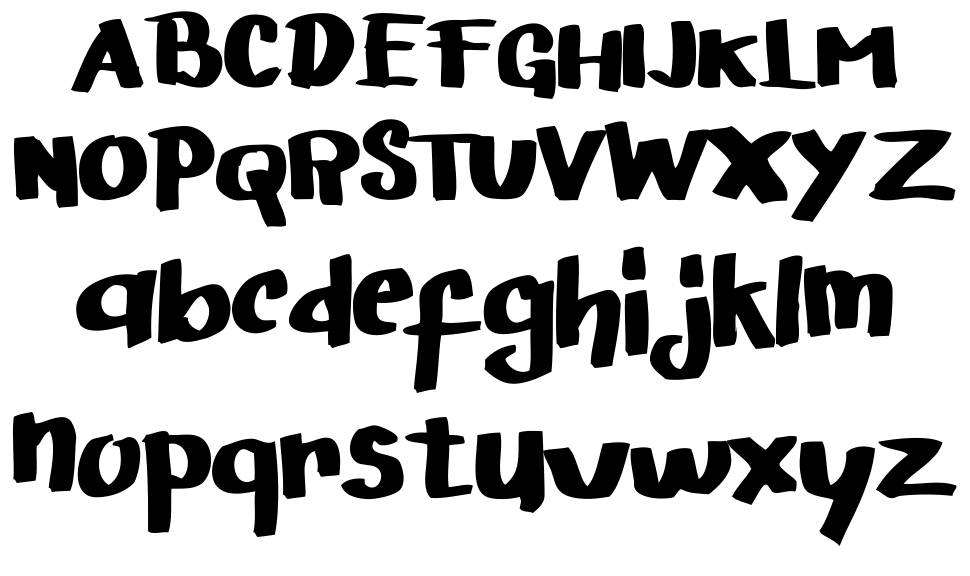 Arigato font Örnekler