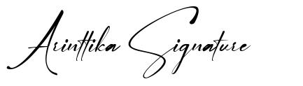 Arinttika Signature フォント