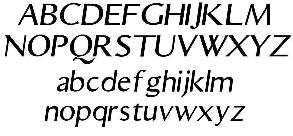 Aristocrat font specimens