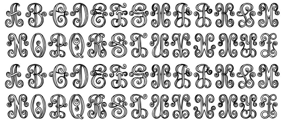 Aristogramos Chernow font Örnekler