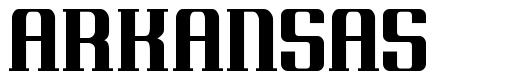 Arkansas font