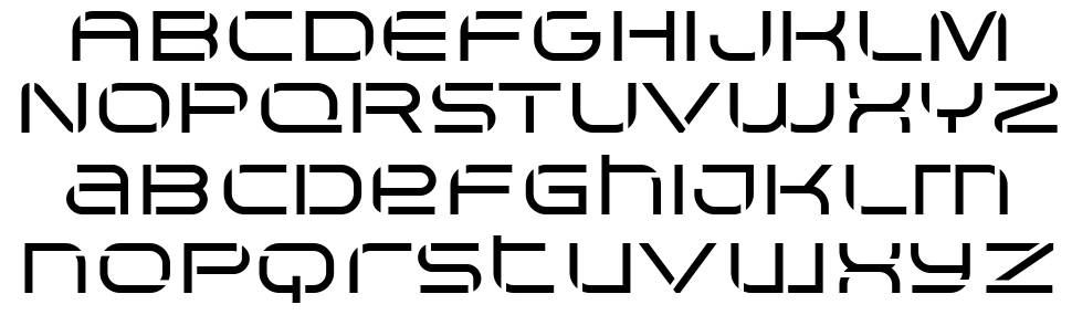 Arkitech Stencil 字形 标本