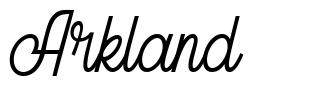 Arkland шрифт