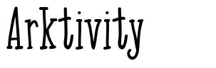 Arktivity font