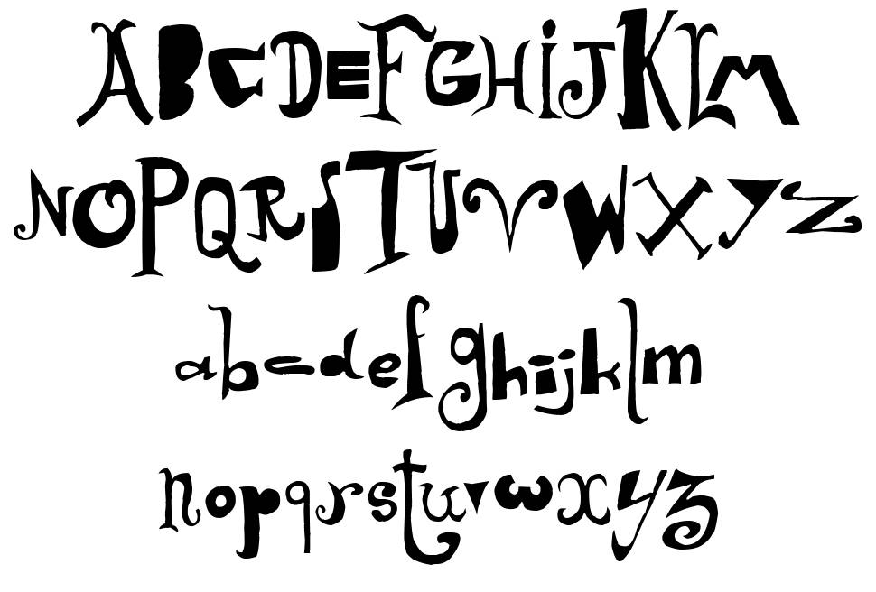 Arlequin font specimens