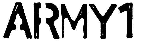 Army1 字形
