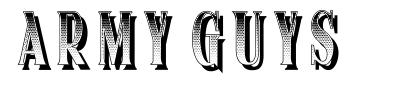 Army Guys font